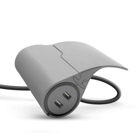 Bloc multipriză cu prelungitor pt. canapea, 2 prize + USB