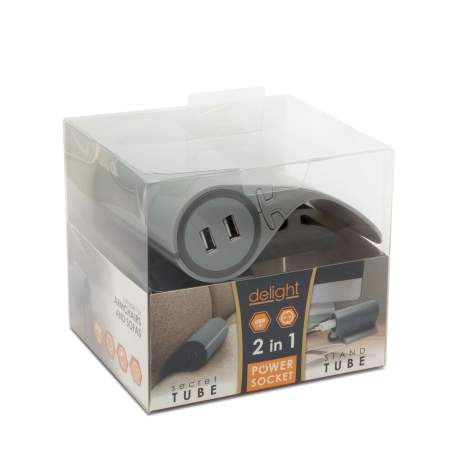 Bloc multipriză cu prelungitor pt. canapea, 2 prize + USB