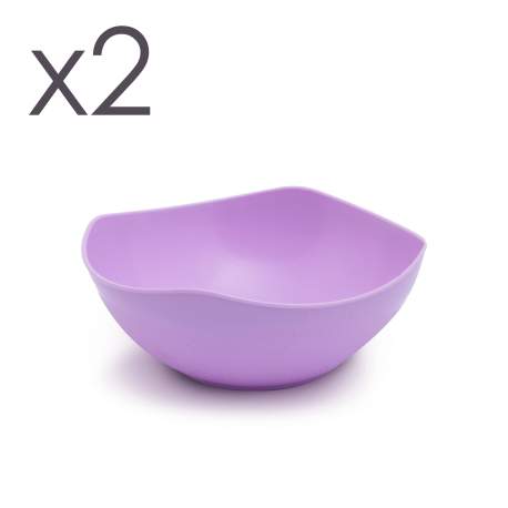 Bol mat. plastic - 14 cm - 3 culori - 2 buc./ pachet