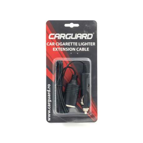 Cablu prelungitor brichetă auto Carguard – 1 m – cu siguranță fuzibilă 10A