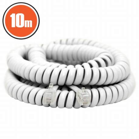 Cablu telefon spiralat4P/4C10 m