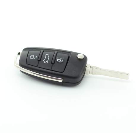 Audi - model nou - carcasă cheie tip briceag, cu 3 butoane - CARGUARD