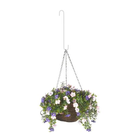 Cârlig pentru atârnat ghivece - alb - 30 x 4,5 cm