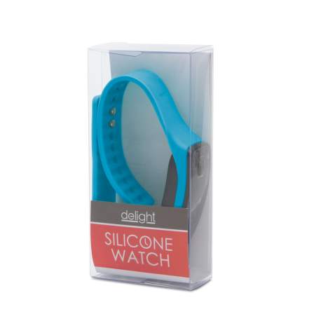 Ceas digital siliconic – albastru