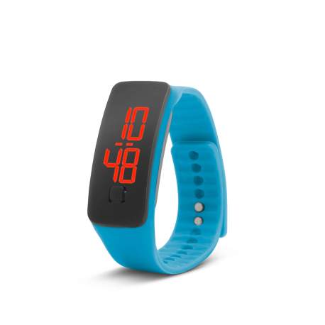 Ceas digital siliconic – albastru