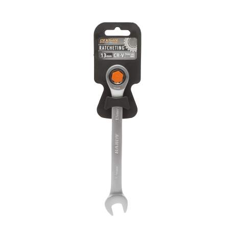 Cheie inelara cu clichet, combinata cu cheie fixa, 13 mm