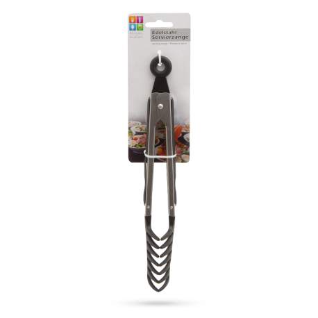 Cleste universal de bucatarie - 28 cm - danturat, otel inox/negru