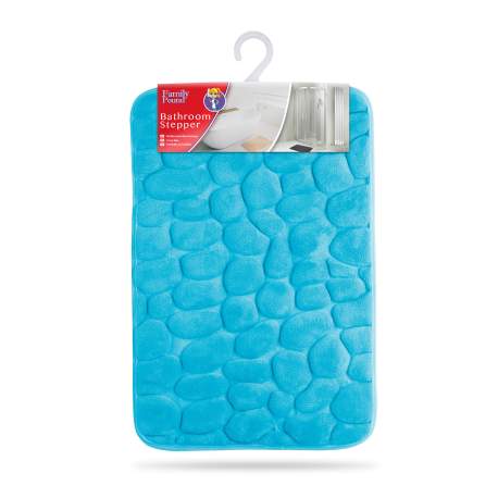 Covor de baie multistrat, 40x60 cm, Albastru