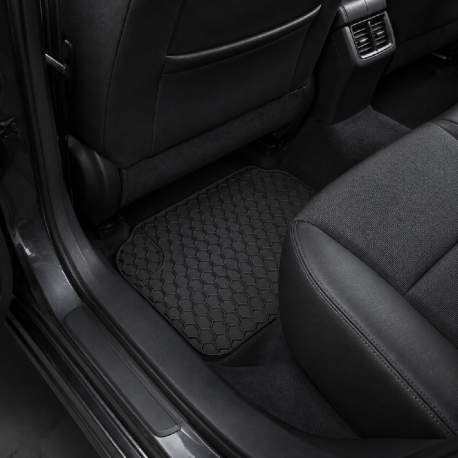 Covorașe auto universale ajustabile Carguard – 68 x 44 cm / 44 x 34 cm PVC – negru