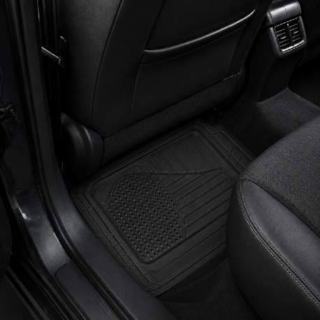 Covorașe auto universale ajustabile groase și aderente Carguard – 72 x 47 cm / 71 x 43,5 cm PVC – negru