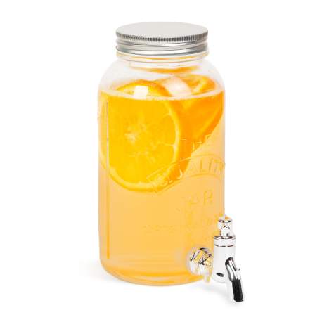 Dozator bauturi cu robinet, sticla, 1 litru