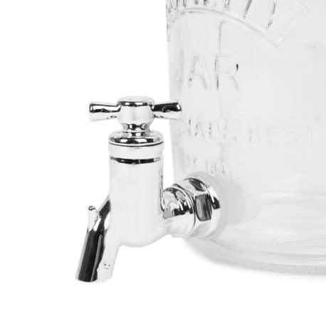 Dozator bauturi cu robinet, sticla, 1 litru