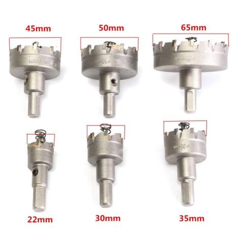 Freze pentru găurire metal - set 6 piese