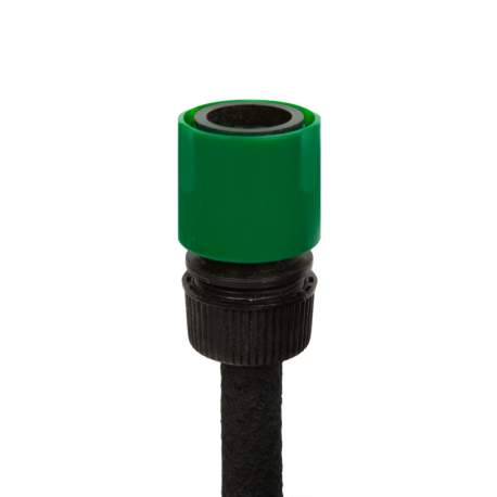 Furtun de irigare, picurare prin pori cu racord rapid, 10 m - negru