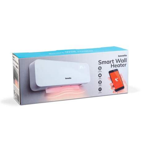 Încălzitor inteligent de perete Bewello - 1000/2000W - Tuya - 220 - 240V - gri