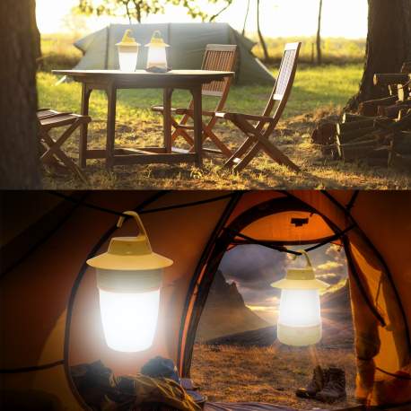 Lampa camping LED suspendabila - galbena