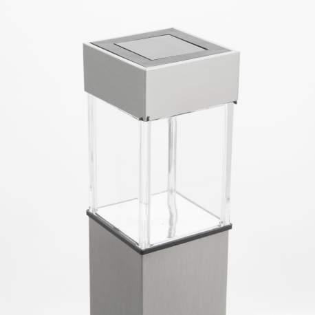 Lampă LED  solară  pt. exterior - inox