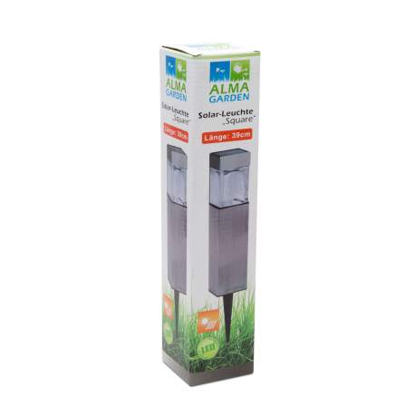 Lampă LED  solară  pt. exterior - inox
