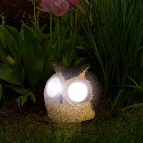 Lampa solara LED figurina - Bufnita