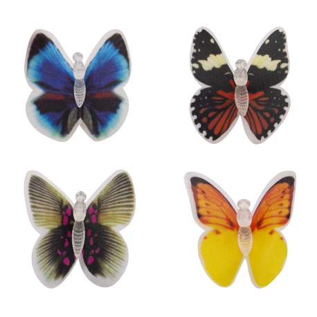 Lampa  solara  LED model fluture, culoare alternanta