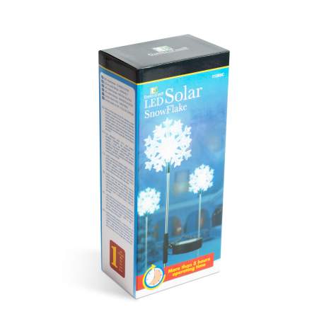 Lampă solară LED - model „Fulg de zăpadă”