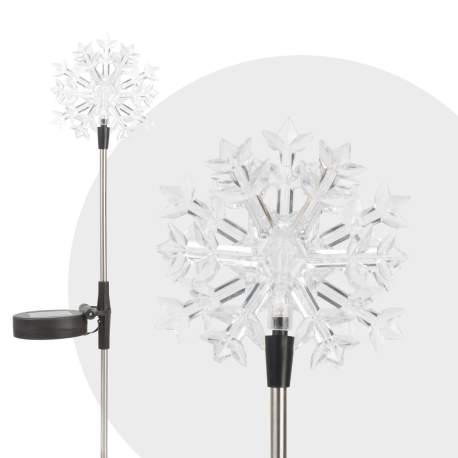Lampă solară LED - model „Fulg de zăpadă”