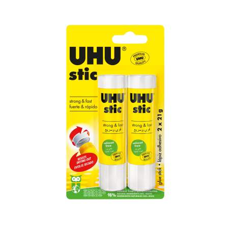 UHU duo lipici stick - 2 x 21 g / pachet