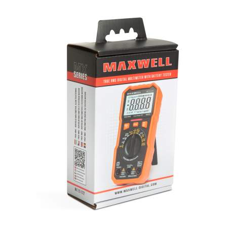 Multimetru digital Maxwell MX 25222 cu tester baterie + functie lumina de lucru