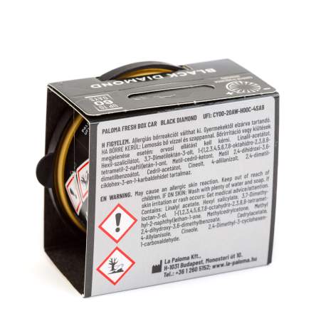 Odorizant auto Paloma Fresh Box Black Diamond 25g
