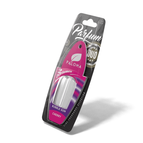 Odorizant auto Paloma Parfum DUO Cherry/Bubble Gum 2x3ml