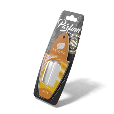 Odorizant auto Paloma Parfum DUO Vanilla/Coco 2x3ml