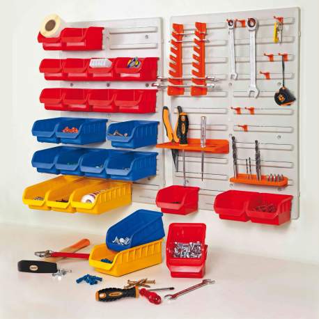 Organizator de perete cu 43 piese,  840 mm x 590 mm x 20 mm