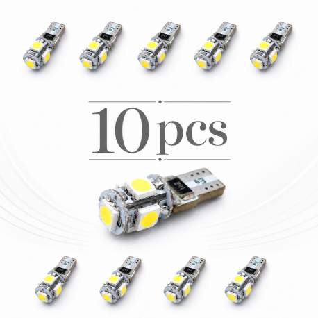 Pachet 10 Leduri auto pozitie can-bus T10 3W Carguard