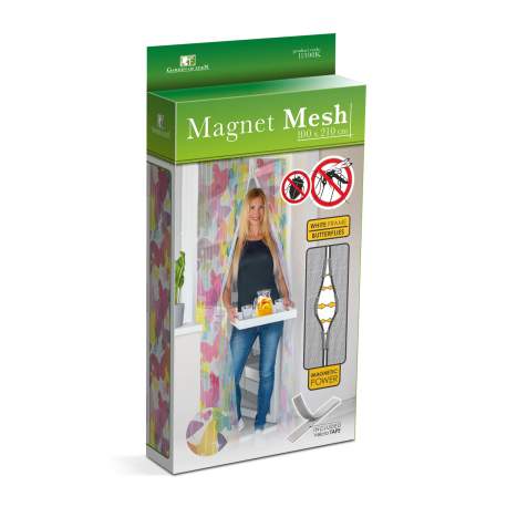 Perdea anti-tantari pt. usi cu inchidere magnetica- 100 x 210 cm „Fluturi colorati”