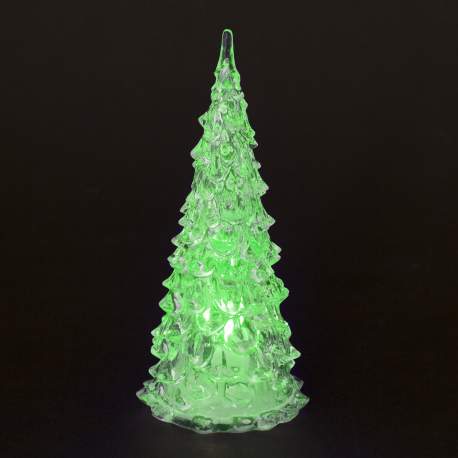 Pom de Craciun LED, acril, 22 cm