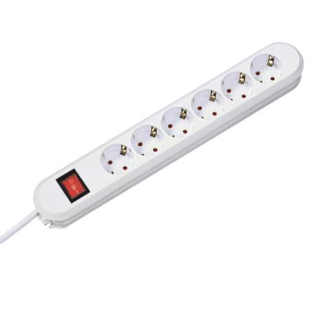 Prelungitor cablu 3 m, 6 prize, cu intrerupator, 3.600W,