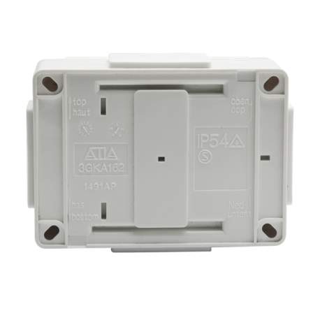 Priza dubla, cu capac, cu protectie si siguranta copii, montaj aparent, pt. exterior IP54 230V~ 50Hz 16A