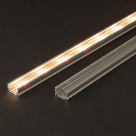 Profil aluminiu pt. benzi LED, 17x9,5 mm, 2m
