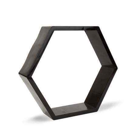 Raft de perete - hexagonal - 29 x 25 cm - 4 tipuri