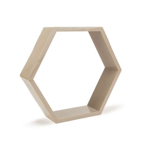 Raft de perete - hexagonal - 29 x 25 cm - 4 tipuri