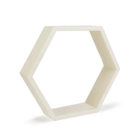 Raft de perete - hexagonal - 29 x 25 cm - 4 tipuri