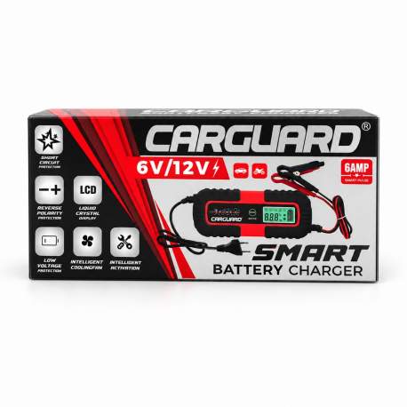 Redresor auto inteligent CARGUARD®  6V/12V/12,8V, max. 6A