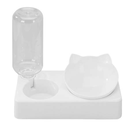 Rezervor apă automat cu bol de hrănire - 500 ml - 24,5 x 23,5 x 12,5 cm