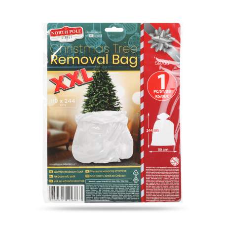 Sac pentru depozitare sau transport brad – folie rezistentă – 119 x 244 cm