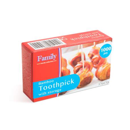 Scobitoare in dozator, Bambus- 1000 buc.