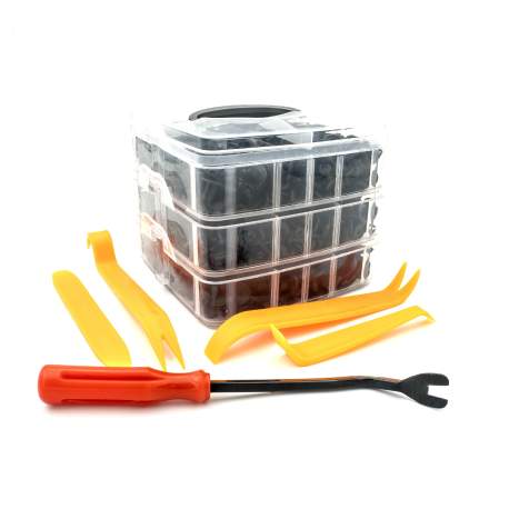 Set de 620 de Cleme din Plastic + 5 unelte Carguard