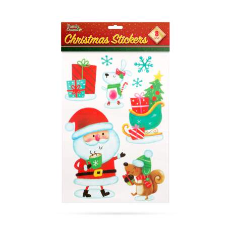 Set de autocolante gigant, de Crăciun - 34,7 x 24,3 cm