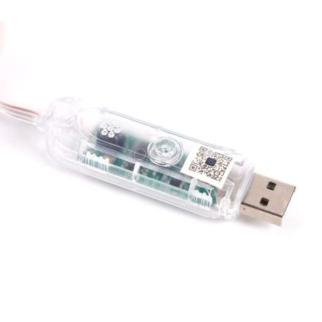 Șir de lumină inteligentă - USB - 50 LED-uri RGBIC - 5 m - Bluetooth cu mod muzică - IP65