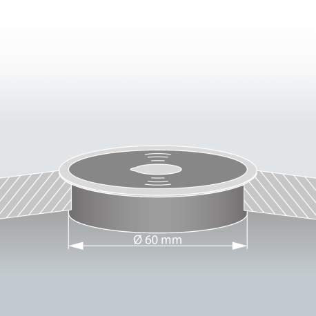 Statie de incarcare fara fir, incorporabil - negru - max 3 A