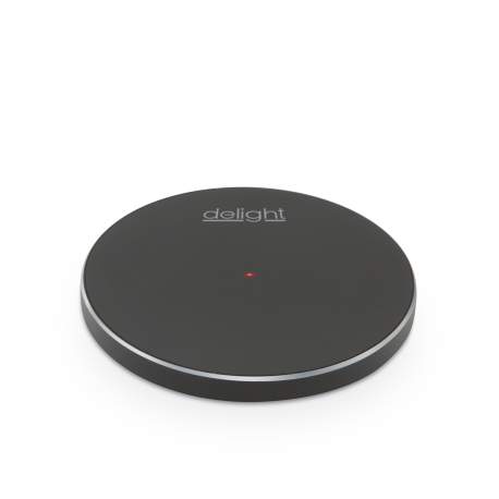 Statie de incarcare fara fir, super-slim - Negru - 1,5 A